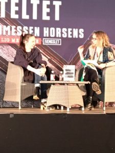 Yrsa Sigurðardóttir (tv) og Berit Holbæk Jensen